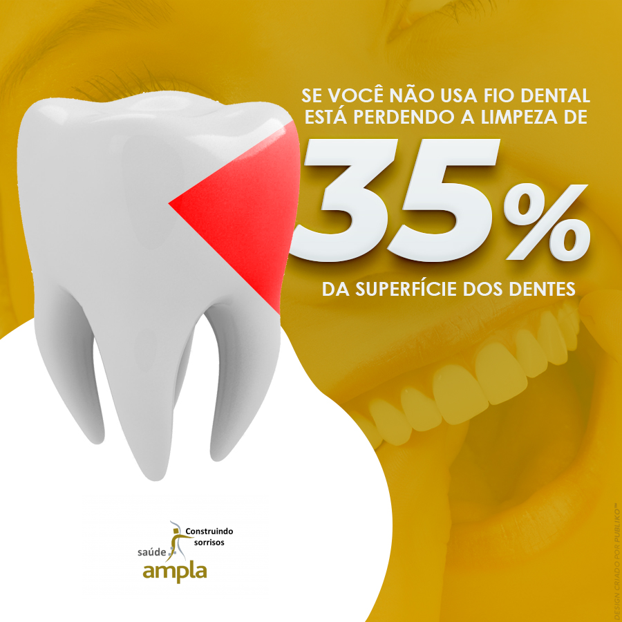 Cuide de sua saúde bucal - use fio dental!!!